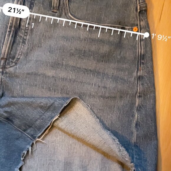 Madewell The Curvy Perfect Cutoff Denim Shorts (Swanset Wash) - Picture 7 of 9